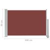 Patio Retractable Side Awning 60×300 cm Brown
