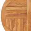 Table Top Solid Teak Wood Round – 80×2.5 cm