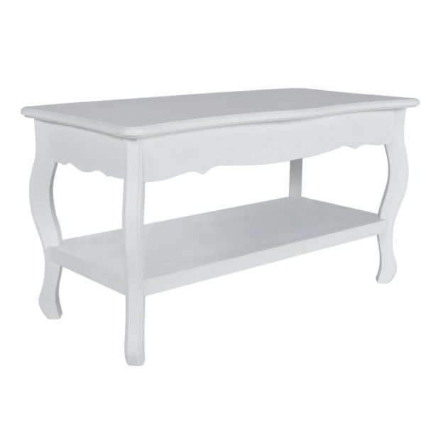 Coffee Table 2 Tiers MDF White
