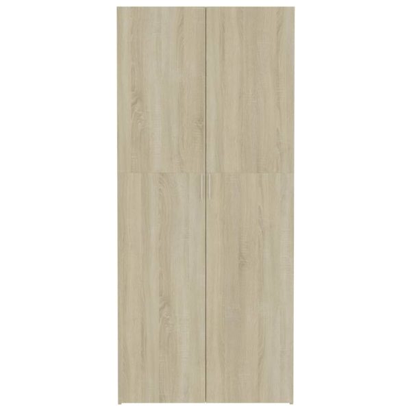Storage Cabinet 80×35.5×180 cm Engineered Wood – Sonoma oak