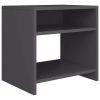 Easton Bedside Cabinet 40x30x40 cm Engineered Wood – Grey, 1
