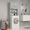 Washing Machine Cabinet 64×25.5×190 cm Engineered Wood – Concrete Grey