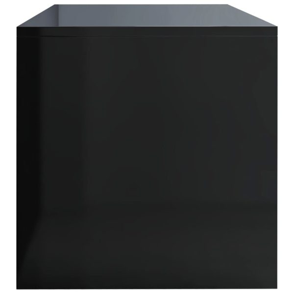 Tamworth TV Cabinet 80x40x40 cm Engineered Wood – High Gloss Black