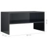 Tamworth TV Cabinet 80x40x40 cm Engineered Wood – High Gloss Black