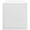 Vinyl Storage Box 71x34x36 cm Engineered Wood – High Gloss White