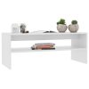 Coffee Table 100x40x40 cm Engineered Wood – White