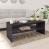 Coffee Table 100x40x40 cm Engineered Wood – High Gloss Grey