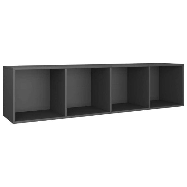 Book Cabinet/TV Cabinet 36x30x143 cm Engineered Wood – Grey
