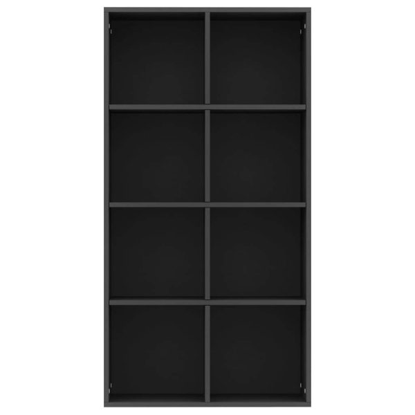 Book Cabinet/Sideboard 66x30x130 cm Engineered Wood – Black