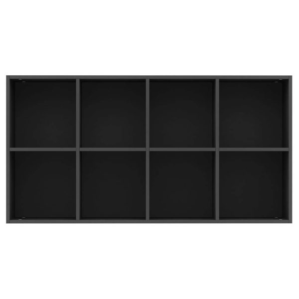 Book Cabinet/Sideboard 66x30x130 cm Engineered Wood – Black