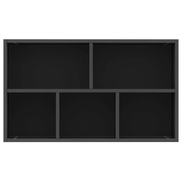 Book Cabinet/Sideboard 50x25x80 cm Engineered Wood – Black