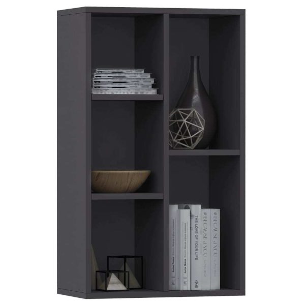 Book Cabinet/Sideboard 50x25x80 cm Engineered Wood – Grey