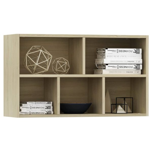Book Cabinet/Sideboard 50x25x80 cm Engineered Wood – Sonoma oak