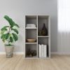 Book Cabinet/Sideboard 50x25x80 cm Engineered Wood – Concrete Grey