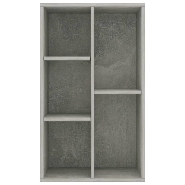 Book Cabinet/Sideboard 50x25x80 cm Engineered Wood – Concrete Grey