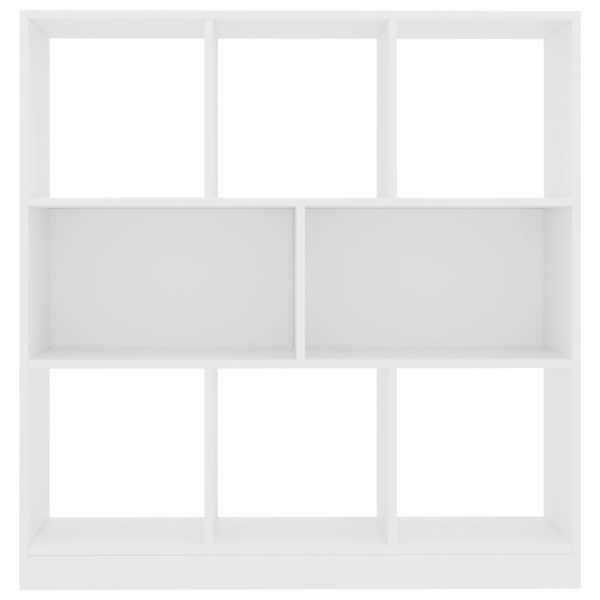Book Cabinet 97.5×29.5×100 cm Engineered Wood – White