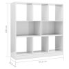 Book Cabinet 97.5×29.5×100 cm Engineered Wood – High Gloss White