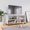 Tarpon TV Cabinet with Castors 90x35x35 cm Engineered Wood – High Gloss White