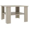 Coffee Table 60x60x42 cm Engineered Wood – Oak