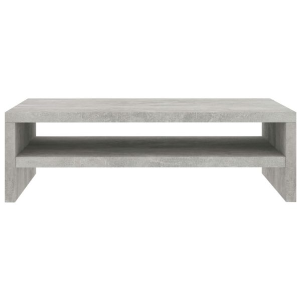 Odenton Monitor Stand 42x24x13 cm Engineered Wood – Concrete Grey