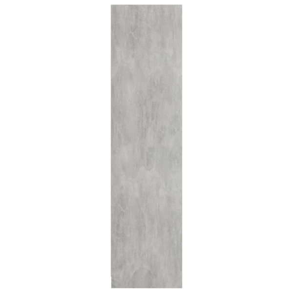 Wardrobe Engineered Wood – 100x50x200 cm, Concrete Grey