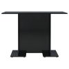 Dining Table 110x60x75 cm Engineered Wood – High Gloss Black