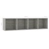 Brownfield Book Cabinet/TV Cabinet 143x30x36 cm – Concrete Grey