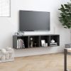 Brownfield Book Cabinet/TV Cabinet 143x30x36 cm – High Gloss Grey