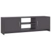 Manoora TV Cabinet 120x30x37.5 cm Engineered Wood – High Gloss Grey