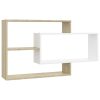 Wall Shelves 104x20x58.5 cm Engineered Wood – White and Sonoma Oak