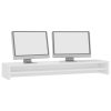 Thornton Monitor Stand 100x24x13 cm Engineered Wood – High Gloss White