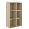 Book Cabinet/Sideboard 66x30x97.8 cm Engineered Wood – Sonoma oak