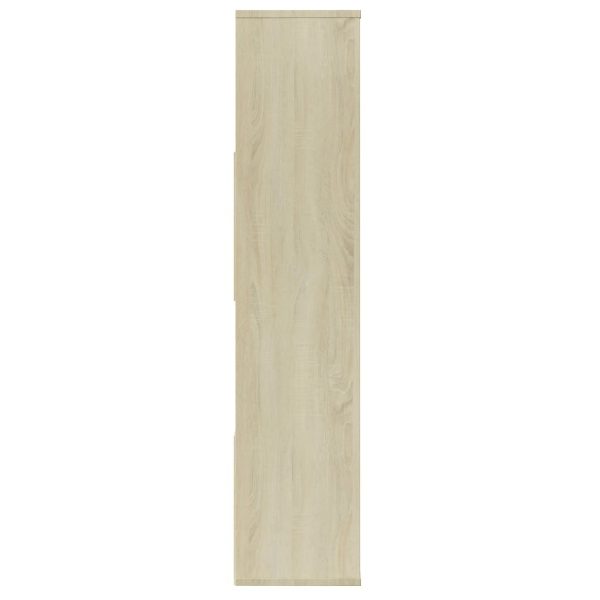 Kilgra Room Divider/Book Cabinet 110x24x110 cm Engineered Wood – Sonoma oak