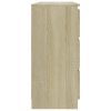 Sideboard Sonoma Oak 120x35x76 cm Chipboard