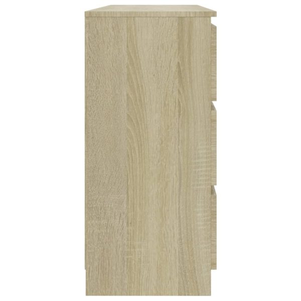 Sideboard Sonoma Oak 120x35x76 cm Chipboard