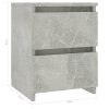 Bluefield Bedside Cabinet 30x30x40 cm Engineered Wood – Concrete Grey, 2