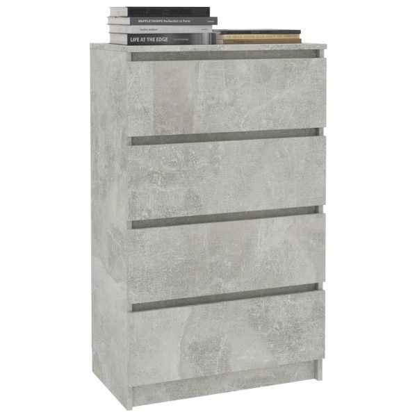Sideboard 60x35x98.5 cm Engineered Wood – Concrete Grey