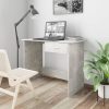 Desk 100x50x76 cm Engineered Wood – Concrete Grey