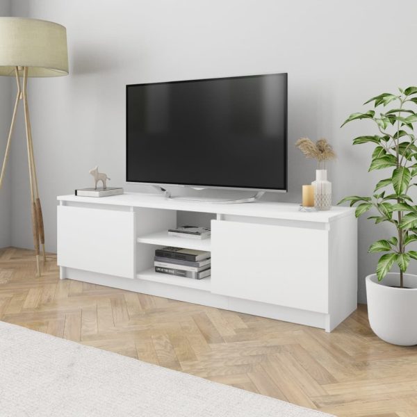 Glade TV Cabinet 120x30x35.5 cm Engineered Wood – White