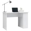 Desk 110x60x73 cm Engineered Wood – High Gloss White
