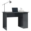 Desk 110x60x73 cm Engineered Wood – High Gloss Grey