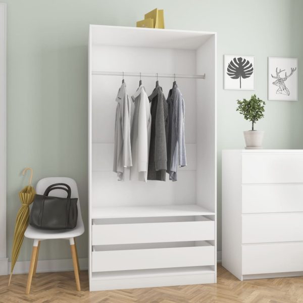 Wardrobe 100x50x200 cm Engineered Wood