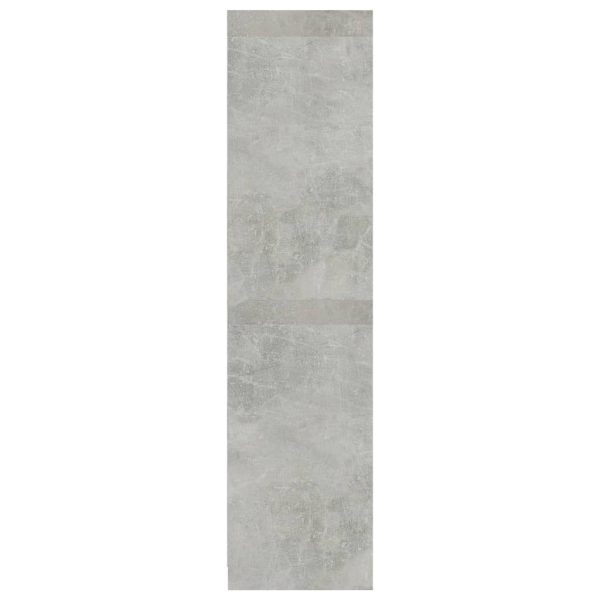 Wardrobe 100x50x200 cm Engineered Wood – Concrete Grey