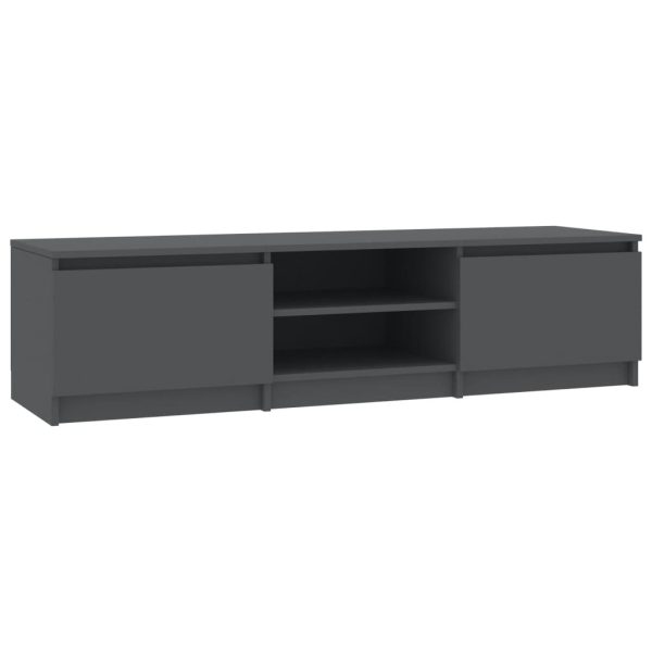 Elmo TV Cabinet 140x40x35.5 cm Engineered Wood – Grey