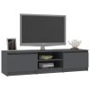 Elmo TV Cabinet 140x40x35.5 cm Engineered Wood – Grey