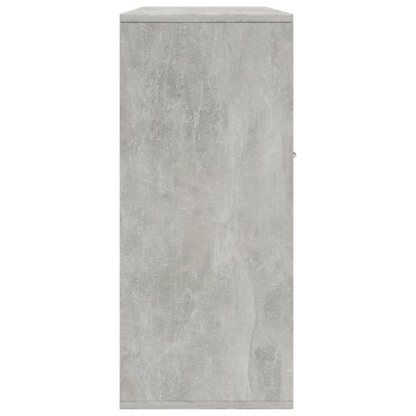 Sideboard 88x30x70 cm Engineered Wood – Concrete Grey