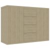 Sideboard 88x30x65 cm Engineered Wood – Sonoma oak