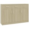 Sideboard 110x30x75 cm Engineered Wood – Sonoma oak