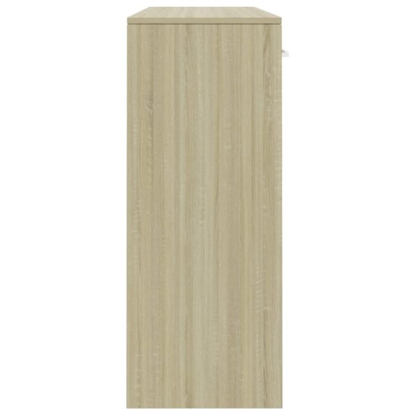 Sideboard 110x30x75 cm Engineered Wood – Sonoma oak