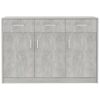 Sideboard 110x30x75 cm Engineered Wood – Concrete Grey